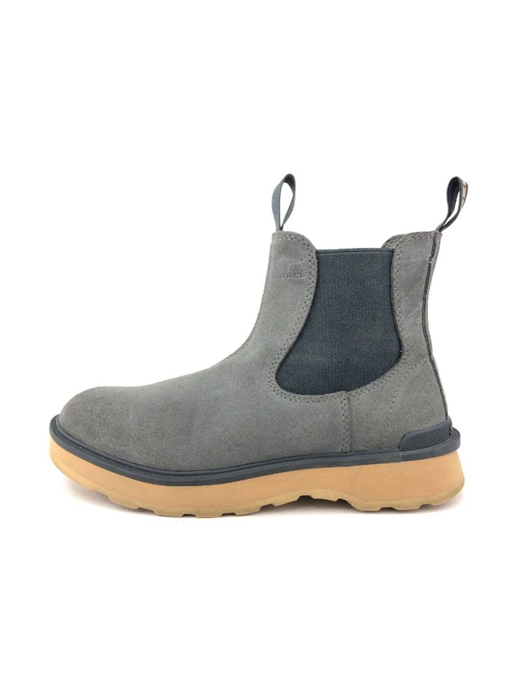 Sorel Hi-Line Gray Leather Chelsea Ankle Boots 8.5